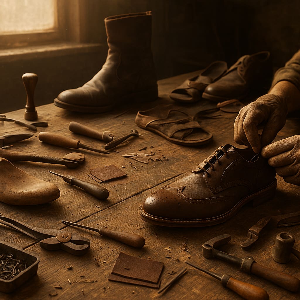 Werkbank Schuhreparatur